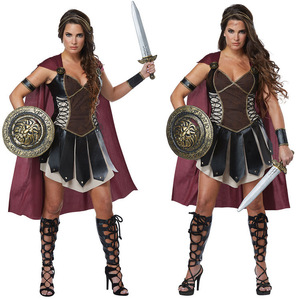 Gladiadores europeos soldado capa Halloween Cosplay niños hombres adultos antiguo romano Príncipe Spartan Warrior carnaval disfraz - Product Image 3