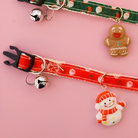 Ensemble collier et nœud papillon de Noël pour animaux de compagnie, collier réglable pour chien et chat avec clochette et boucle de sécurité, accessoire de fête