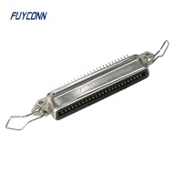 Connecteur de terminaison DIP à soudure droite Centronics femelle 57GE DDK PCB, 14S 24S 36S 50S Connecteur PCB à angle droit série 57