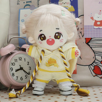 Figurine en peluche jouet vente chaude personnaliser vêtements de poupée kpop en peluche 20cm tenues de poupée costume pour poupée humaine en peluche