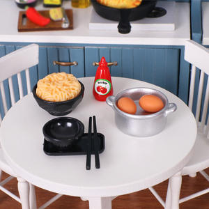 Accessori in Miniatura per Cucina di Casa delle Bambole, Giocattoli Alimentari in Miniatura, Pentole, Ciotole, Vassoi, Utensili da Cucina, Decorazioni Fai-da-Te - Product Image 3