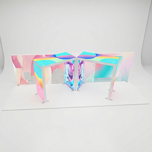 Stand Modular de Tela para Exposiciones 20x10 con Gráficos de Tela Tensada sin Arrugas - Product Image 5