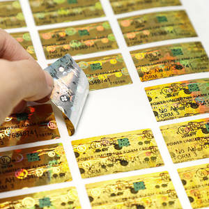 Custom <span class=keywords><strong>Qr</strong></span> Code Zelfklevende Sticker Holografische Regenboog Film Label Anti-Namaak Feature Mascara Tandpasta Supermarkt Pruiken - Product Image 3