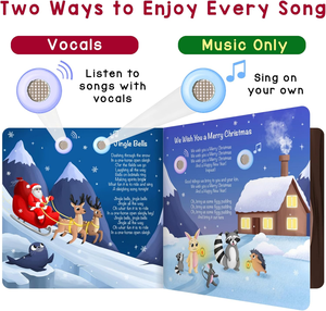 Jingle Bells Sound Book Un livre sonore interactif en hiver avec des <span class=keywords><strong>chants</strong></span> <span class=keywords><strong>de</strong></span> <span class=keywords><strong>Noël</strong></span> du Père <span class=keywords><strong>Noël</strong></span> et plus <span class=keywords><strong>de</strong></span> livres sonores amusants et festifs - Product Image 2