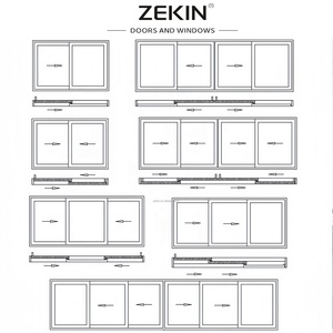 Dự Án Kỹ Thuật Tùy Biến Cửa Sổ Nhôm Đôi Tempered Glass Nfrc As2047 Chứng Nhận Bão Bằng Chứng Cửa Sổ Trượt - Product Image 4