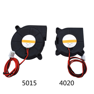 5015/4010/4020 12V24V ventilador Turbo de refrigeración sin escobillas piezas de <span class=keywords><strong>impresora</strong></span> <span class=keywords><strong>3D</strong></span> 2 pines para extrusora DC ventilador enfriador parte ventiladores de plástico negro - Product Image 3