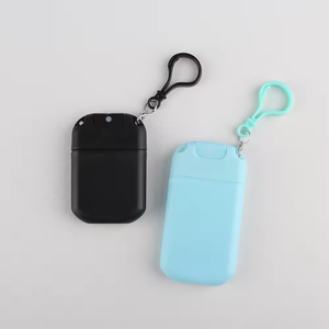 Flacon pulvérisateur de voyage rechargeable en plastique PP de 20 ml et 30 ml, format carte, pour désinfectant pour les mains ou parfum, <span class=keywords><strong>avec</strong></span> cordon - Product Image 3