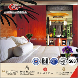 Elegante moderno Hotel Hilton muebles simplificar tela lujo negro roble alto brillo rey tamaño dormitorio conjunto - Product Image 2