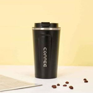 304 Stainless Steel Coffee Mug Portable Car <b>Thermos</b> Business Office Gift Dual-Drink Mug - Product Image 3