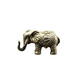 Solid Brass <b>Elephant</b> Figurine Small Size Antique Bronze Desk <b>Decoration</b> Feng Shui Office Supply - Product Image 5