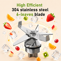 Licuadora 3 en 1, Máquina Licuadora de 1500W, Licuadora de Alta Resistencia, Procesador de Alimentos y Exprimidor, Máquina para Hacer Helados para la Cocina