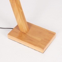 Lampadaire LED en bois pour chambre à coucher, salon moderne, intérieur nordique, canapé sur pied, lampe sur pied, 14W, 3000K, lampe chaude