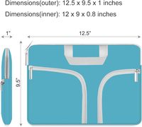 Sac pour ordinateur portable portable personnalisé de 13/14/15/15,6 pouces, imperméable, pour hommes et femmes