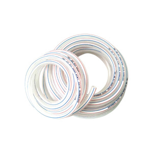 Tuyau flexible renforcé en fibre de PVC, transparent blanc, pour l'irrigation de jardin, tube souple durable pour l'alimentation en eau - Product Image 2