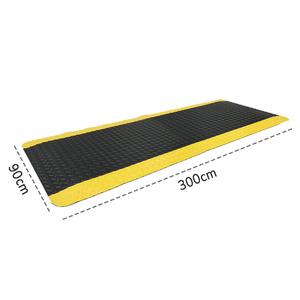 Tapis anti-fatigue Carvel TAS 90x300cm avec rembourrage en mousse PVC et bords de sécurité - Product Image 6