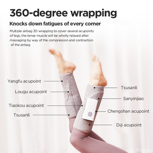 Masseur de jambes sans fil à <span class=keywords><strong>compression</strong></span> d'air avec chaleur et <span class=keywords><strong>compression</strong></span>, masseurs de mollets pour la circulation - Product Image 6