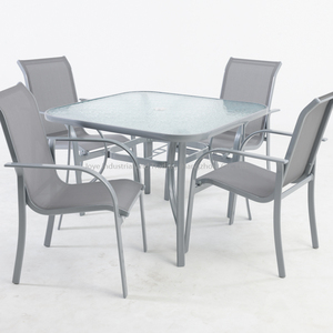 Leisure Modern Outdoor <b>Dining</b> <b>Table</b> Aluminum Frame Metal Furniture for Kitchen Courtyard Beach Park Hotel Villa Use - Product Image 6
