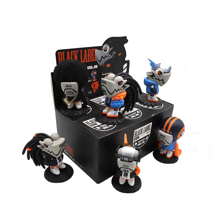 Lamtoys Professional Manufacturer 6PCS Chameleon Blind Box Toys Vinyl Pvc Cartoon Action Figure