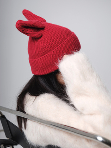 Unisex mùa thu mùa đông dễ thương Beanie <span class=keywords><strong>Hat</strong></span> với Fox thỏ tai dày mặt-hiển thị thiết kế phổ biến vải - Product Image 4