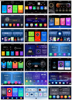 Reproductor de DVD para coche 9 pulgadas Android inteligente multimedia coche radio GPS posicionamiento navegación 2 DIN audio estéreo reemplazable UI