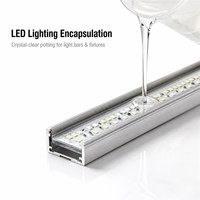 Adhésif de scellement transparent en gel de silicone souple bicomposant pour l'éclairage LED et la construction d'affichages électroniques