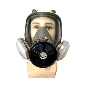 Venta caliente reutilizable 6800 Kn95 máscara de respirador de silicona de cara completa Antigas con filtros dobles - Product Image 1