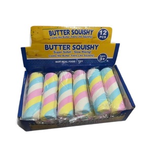 Barra de Mantequilla Redonda Envuelta Individualmente, Barra de Leche Falsa Blanda de Rebote Lento, Juguete Antiestrés, Pequeño Regalo Festivo - Product Image 5
