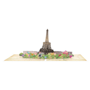 Romantica Cartolina Pop-up 3D della <span class=keywords><strong>Torre</strong></span> <span class=keywords><strong>Eiffel</strong></span> di Parigi, Souvenir di Viaggio - Product Image 5