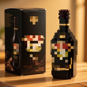 Ensemble de blocs de construction en plastique MOC personnalisés pour bouteille de whisky DIY, pour une décoration créative de la maison <span class=keywords><strong>et</strong></span> un cadeau unique - Product Image 6