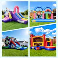 Château gonflable combiné, prix d'usine, châteaux gonflables commerciaux pour enfants et adultes, location