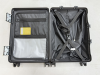 Valise trolley de luxe 20 pouces, valises de voyage 23 kg, coque rigide ABS PC, ensemble de bagages 3 pièces avec cadre en aluminium