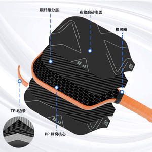 Wholesale New T700 Carbon Fiber Pickleball Racket Frosted Cloth Pattern with Honeycomb <strong>Core</strong> Outdoor Sports <strong>Training</strong> Equipment - Product Image 5