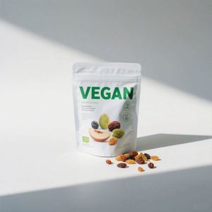 3x4in Direct Print Translucent Frosted Food Grade Mylar Stand up Pouch with Zipper Top for Chewing Gum & Milk Snacks - Product Image 1
