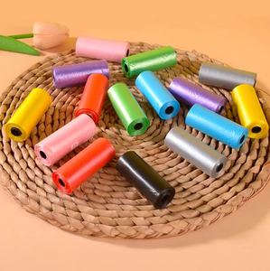 Birden fazla renk seçenekleri özel PE Pet köpek Poop atık torbası rulo paketleri biyobozunur ucuz köpekler için kaka poşetleri - Product Image 5