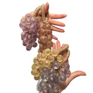 Savon artisanal biologique à base de plantes naturelles pour peaux sensibles, hydratant, <span class=keywords><strong>adoucissant</strong></span>, apaisant, régulateur de sébum, design mignon de fruits, raisin - Product Image 6