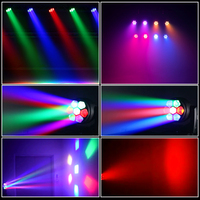 Marslite 7*40W Mini Abeille Oeil Tête Mobile Lumière Rgbw 4In1 Lyre faisceau Zoom Led Lavage Têtes Mobiles 7x40 événement Dj Stage Light