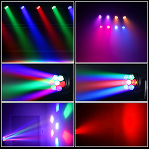 Marslite 7*40W Mini Abeille Oeil Tête Mobile Lumière Rgbw 4In1 <span class=keywords><strong>Lyre</strong></span> faisceau Zoom <span class=keywords><strong>Led</strong></span> Lavage Têtes Mobiles 7x40 événement Dj Stage Light - Product Image 2