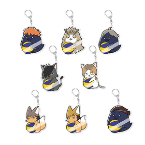 <span class=keywords><strong>Haikyuu</strong></span> Niedlicher Acryl-Schlüsselanhänger Schmuck Freunde Schlüsselkette Campus-Produkte Kreatives Freunde-Geschenk Taschenanhänger Souvenir - Product Image 1