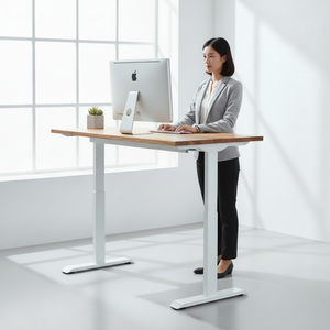 Bureau assis-debout commercial en fer convertible et extensible, moderne, avec 4 mémoires, anti-collision, capacité 120 kg, pour la vente - Product Image 5