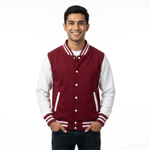 Hot Sale Customized Man Varsity <b>Jacket</b> 2026-25 New Design Oversized OEM CollegeBaseballjacket for <b>men</b> - Product Image 1