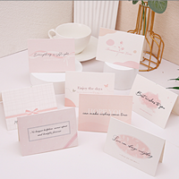 Carte de remerciement personnalisée de haute qualité en PVC et papier kraft, carte cadeau de Noël, carte de visite imprimée