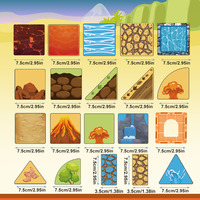Azulejos magnéticos STEM para preescolar, juguete con tema de dinosaurio, juego de bloques de construcción magnéticos para niños y niñas
