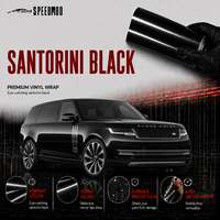Film de protection de carrosserie automobile Speedmod Custom Santorini Noir Brillant Métallique à changement de couleur, auto-réparant et résistant aux UV en TPU