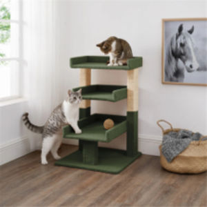Torre para Gatos de 3 Niveles Totnes; Condominio para Gatos con Plataforma; Torres Resistentes para Gatos Grandes en Interiores - Product Image 1