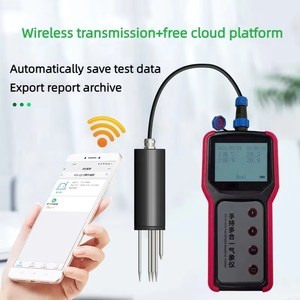 कृषि निगरानी स्मार्ट सेक पोर्टेबल एब्स मिट्टी नमी मीटर विश्लेषक 7 1 हाथ-पकड़ 10 सेमी गहराई मिट्टी का तापमान - Product Image 2