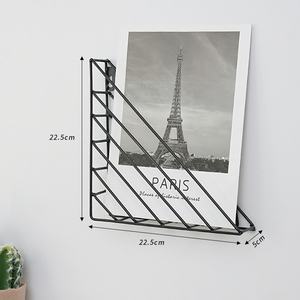 KINNO Simple nordique fer Art tenture murale étagère maison décorative métal porte-revues cuisine stockage salon meubles - Product Image 3