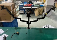 Support de bureau à bras articulé pour moniteur double, triple ou quadruple pour bureau