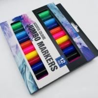 Ensemble de 12 marqueurs lavables à pointe large, non toxiques, à base d'eau, pour enfants et tout-petits, pour le dessin, la rentrée scolaire, cadeau de papeterie artistique