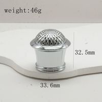 Bouchon de flacon de parfum de luxe en gros, design floral élégant, alliage de zinc doré Zamac 46g, fermeture à sertir anti-déversement, col de 15 mm