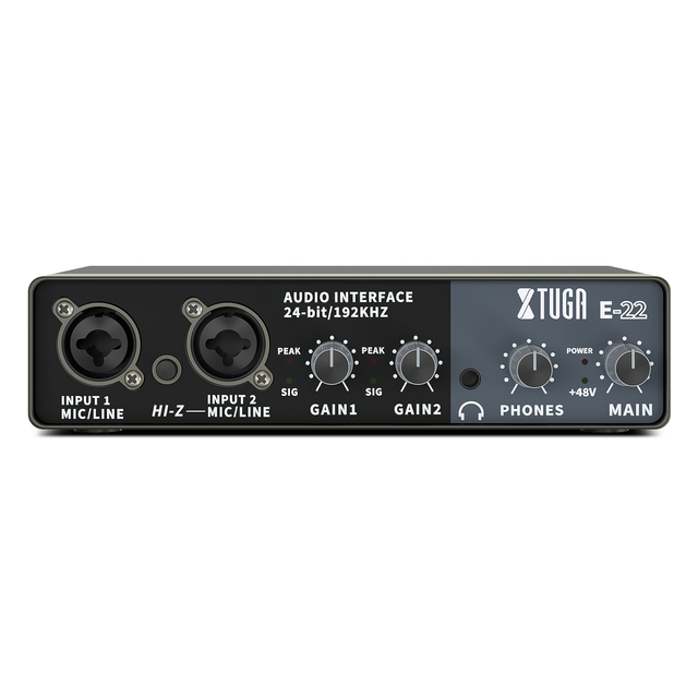 2022 Professional Audio Interface USB Sound Card New Professional 2Channels 24Bit 192KHz for Studio Recording Live Recording